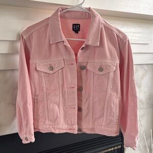 GAP Women's Light Pink Jean Jacket